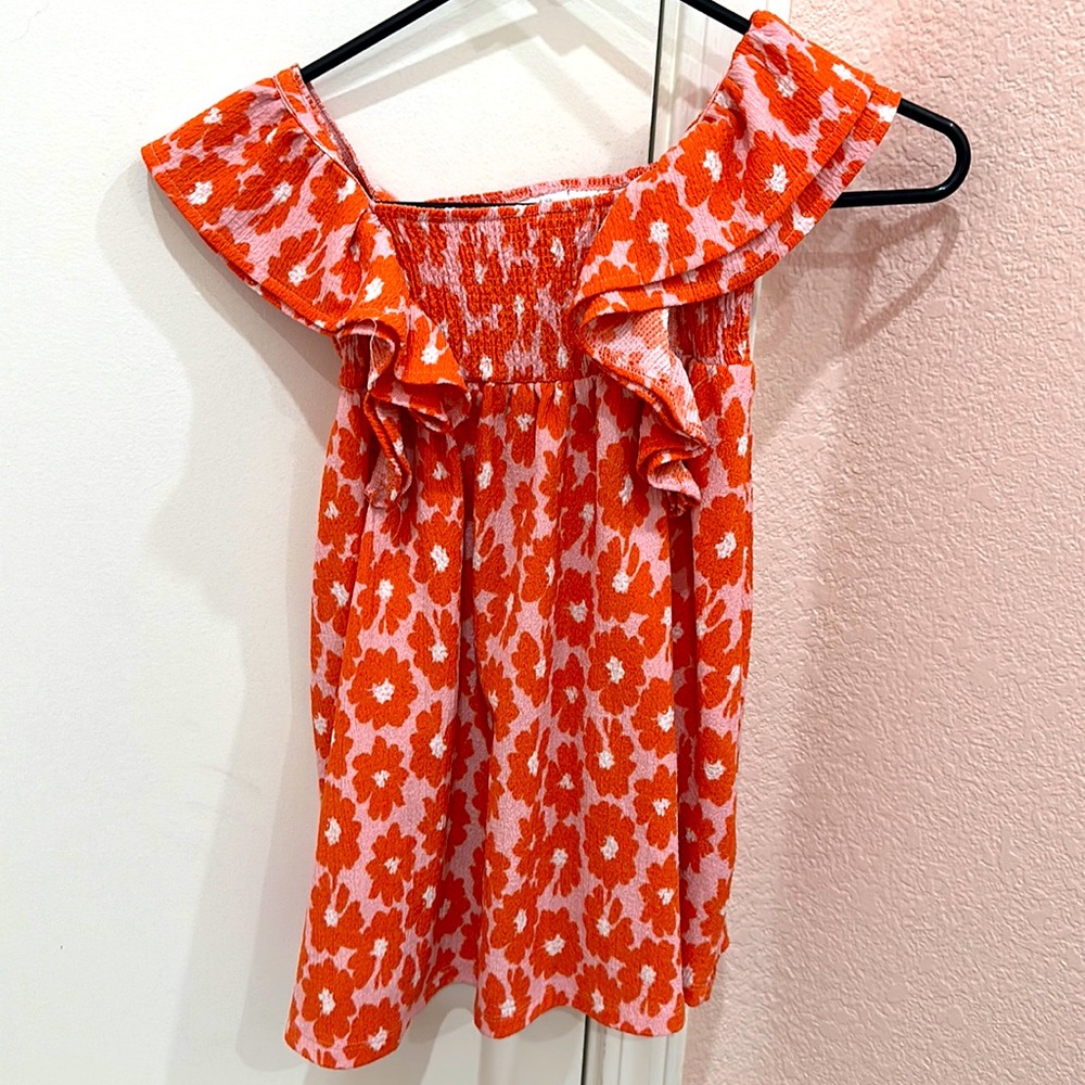 Orange Zara dress size 4-5 good condition